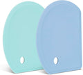 Silicone Dough Scraper with Stainless Steel Sheet, Curved Edge Flexible Bowl by SAPID