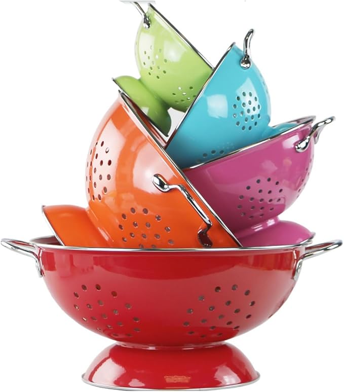 Calypso Basics by Reston Lloyd Powder Coated Enameled Colander, 1.5 Quart - Image 5