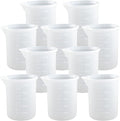 10 PCS 100ml Silicone Measuring Cups by Moukiween