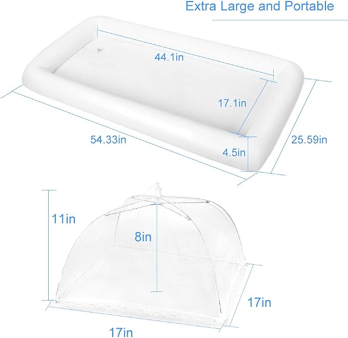 1PCS Inflatable Serving Bars and 3PCS Mesh Food Umbrella Covers Tent - Image 2