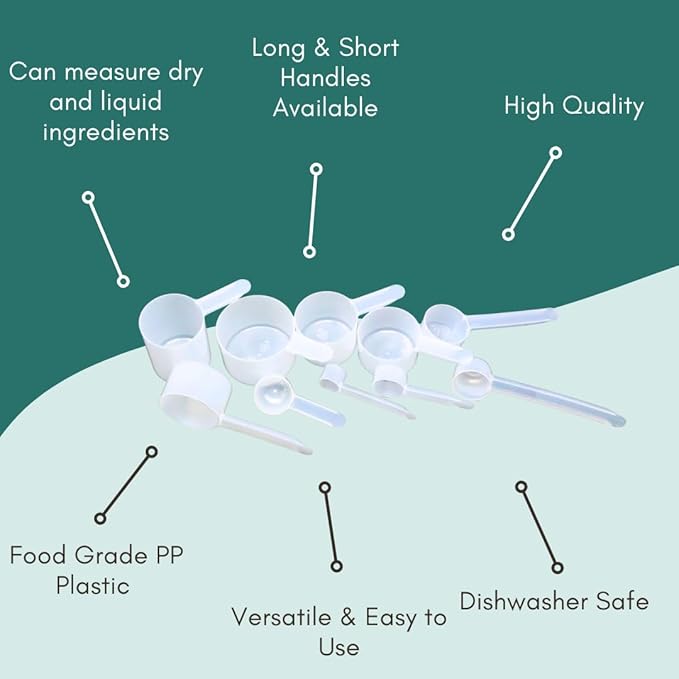 1/2 Tablespoon Long Handle Plastic Measuring Spoon - Image 6