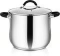 P&P CHEF 9.5" Stainless Steel Large Stock Pot by PPCHEF