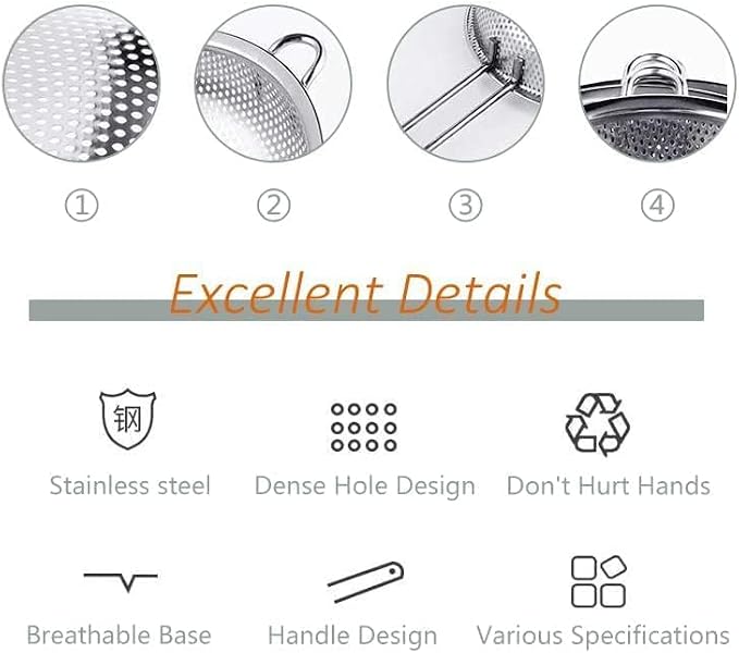 Stainless Steel Basin Colander - Image 3