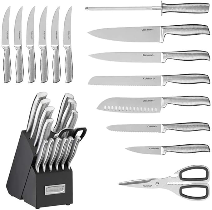 Cuisinart C77SS-15PG 15pc German Stainless Steel Hollow Handle Cutlery Block Set - Image 5