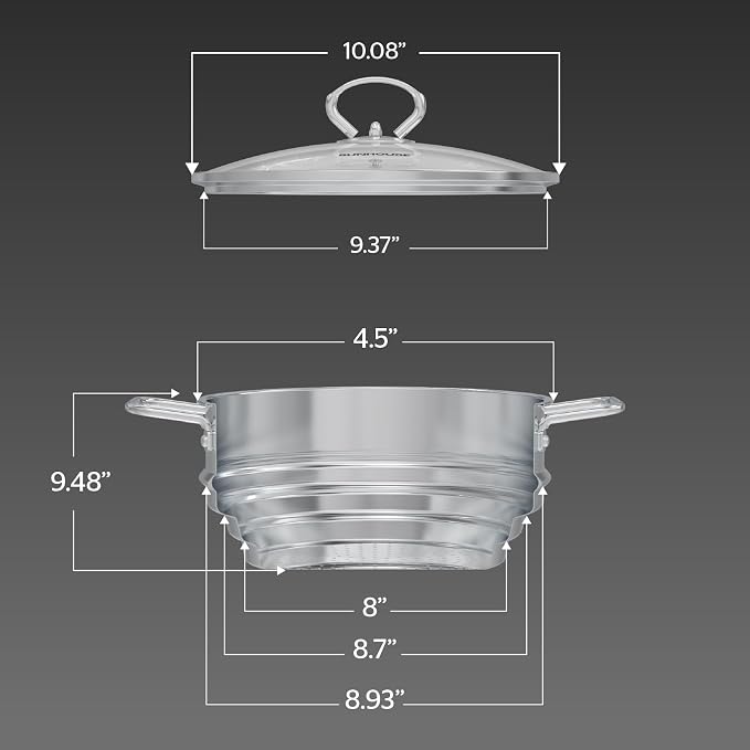 SUNHOUSE 5 Quart Stainless Steel Steamer Insert – Multi-Purpose Soup & Food - Image 8