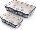 Wisenvoy Baking Dish Casserole Dish Ceramic Lasagna Pan 2-Pcs Bakeware Sets by wisenvoy
