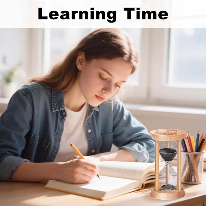 5 Minute Hourglass, 5 Min Wooden Sand Timer, Wood Sand Watch, Five Minute Mini - Image 7