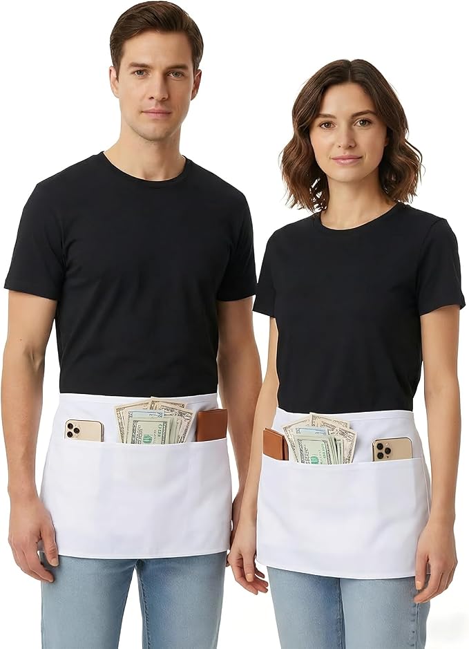BOHARERS Waist Apron with 3 Pockets 12 Pack - Image 4