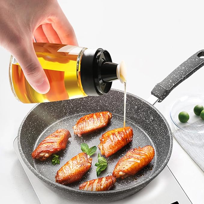 Outdoor Oil Dispenser Bottle for Camping, 160 ml/5.4 oz Glass Olive Oil and - Image 6