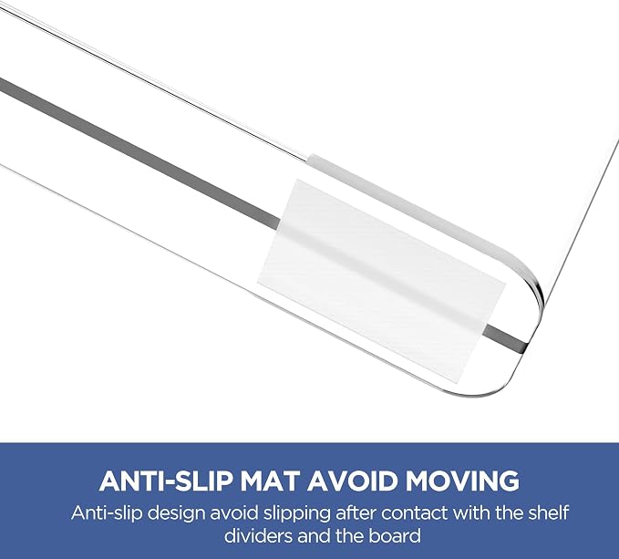 6 Pack 12 Inches Clear Shelf Dividers - Image 5