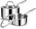 EWFEN 3 Ply Stainless Steel Sauce Pan Set by EWFEN