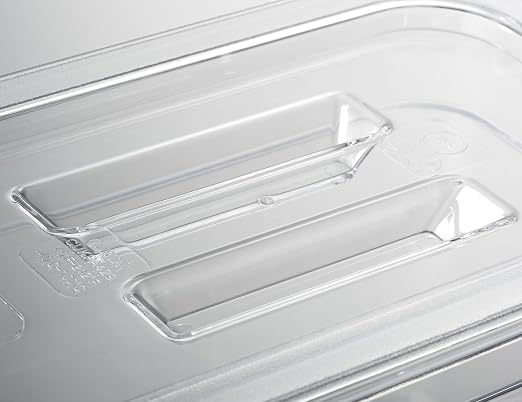 CURTA 6 Pack NSF Food Pan Cover, 1/6 Size Clear Polycarbonate Lid - Image 4