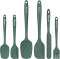 NileHome Silicone Spatula Set, 6 Pieces Food Grade Kitchen Utensils by NileHome