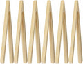 HIC Kitchen Toast Tongs, Natural Bamboo, 6.5-Inches by HIC