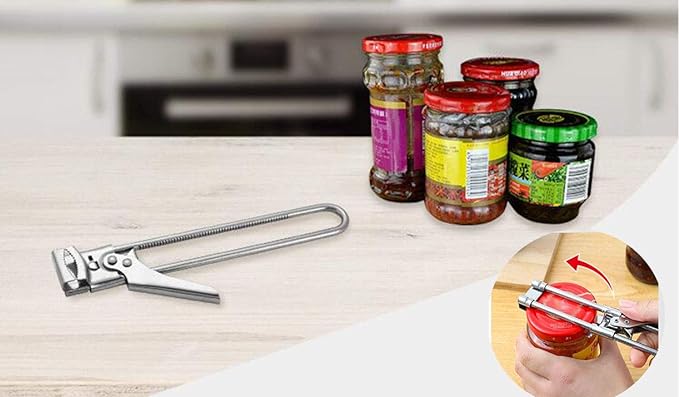 Master Jar & Bottle Opener, Adjustable Multifunctional Stainless Steel Can - Image 6