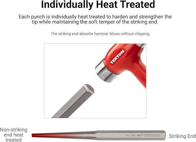 TEKTON 3/8 Inch Alignment Punch | 66179 | Made in USA - Image 3
