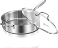 LOLYKITCH 10 Inch Tri-Ply Stainless Steel Sauté Pan by LolyKitch