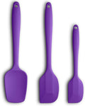 Silicone Spatula 3‑Piece Set Heat Resistant 600°F Non‑Stick Rubber Spatulas by ALLWIN-HOUSEWARE
