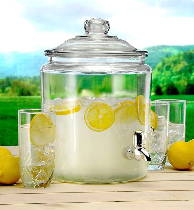 Anchor Hocking Heritage Hill Glass Drink Dispenser, 2 Gallon - Image 2