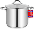 Stainless Steel Stockpot with Tempered Glass Lid 24 Quart, Durable 18/0 by Unknown