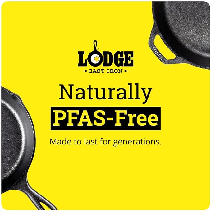 Lodge Seasoned Cast Iron Skillet Set 8, 10.25 & 12 Inches - Image 11