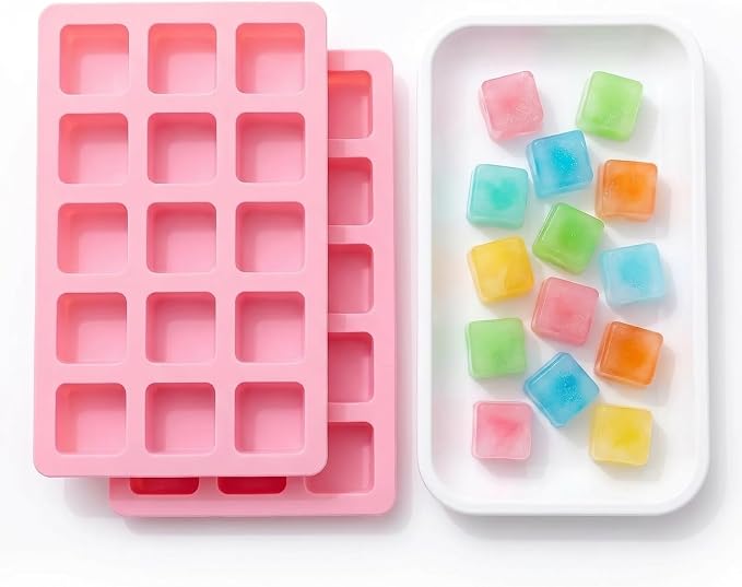 Cute Ice Cube Trays Silicone Chocolate Mold Wax Melt Molds Easy Release Ice by MayeBridge