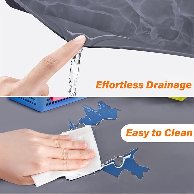 FLATO Waterproof Under Sink Mat 22" x 19" Shelf Liner - Image 3
