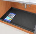 SIKADEER 37" x 22" Under Sink Mat Waterproof, Silicone Mat Kitchen Drawer Shelf by SIKADEER