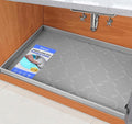 SIKADEER 25" x 22" Under Sink Mat Waterproof, Silicone Mat Kitchen Drawer Shelf by SIKADEER