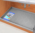 SIKADEER 25" x 19" Under Sink Mat Waterproof, Silicone Mat Kitchen Drawer Shelf by SIKADEER