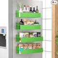 HuggieGems 4 Pack Magnetic Spice Storage Rack Organizer by HuggieGems