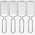 4 PCS Cheese Grater, Stainless Steel Cheese Shredder, Lemon Vegetable Slicer by Qivorimith