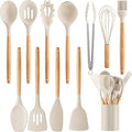 Silicone Cooking Utensil Set, Nonstick 446°F Heat-Resistant Cookware Kitchen by Unknown
