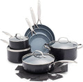 GreenPan Valencia Pro Ceramic Nonstick 11 Piece Cookware Set, Hard Anodized by GreenPan