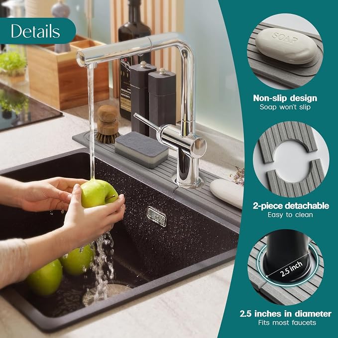 eormoe 30 inch Kitchen Faucet Absorbent Mat - Image 8