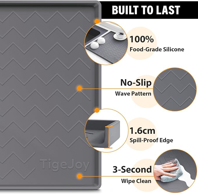 TigeJoy 28" x 19" Under Sink Mats - Image 4