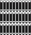 30 Pcs Flat Bottle Opener 7 Inch Black Stainless Steel Beer bottle Openers by ZCYSRLQIN