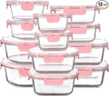 FAWLES 12 Pack Glass Storage Containers by FAWLES