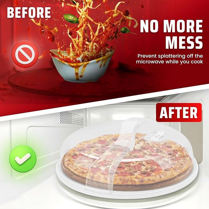 Flexzion 10.5 Inch Microwave Splatter Cover - Image 6