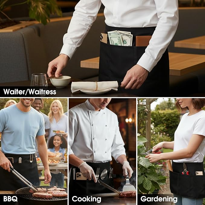 BOHARERS 6 Pack Server Apron - Image 5