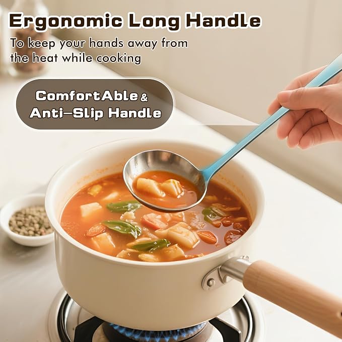 4 Pcs Cooking Utensils Set, Stainless Steel Kitchen Utensils, Heat Resistant - Image 4