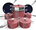 Nuwave Lux 13pc Forged Lightweight Cookware Set PFAS Free, Healthy G10 Duralon by NuWave