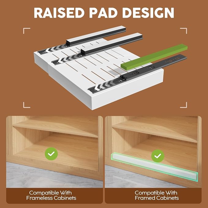 Seinloes 4Pack Expandable Pull Out Cabinet Organizer 21"Deep - Image 2
