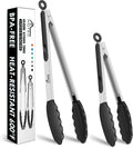 HOTEC Premium Stainless Steel Locking Kitchen Tongs by Hotec