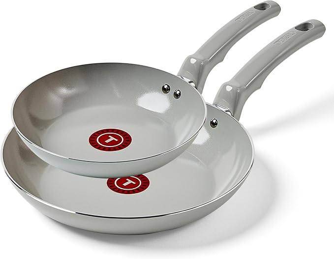 T-Fal Refresh Ceramic Nonstick Frying Pan 2-Pc Set, Oven Broiler Safe up to by T-falbrand