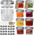 Eathtek Small Mason Jars 8 Pack, 4oz/120ml Mini Canning Jars by Eathtek