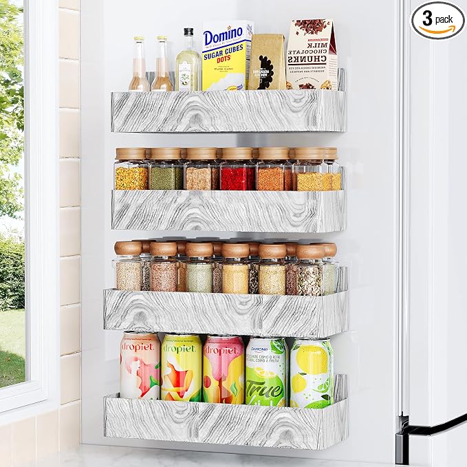 Mystozer Magnetic Spice Rack for Refrigerator, Kitchen Organizer and Storage by Mystozer