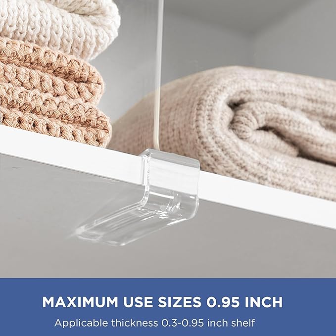 6 Pack 12 Inches Clear Shelf Dividers - Image 4