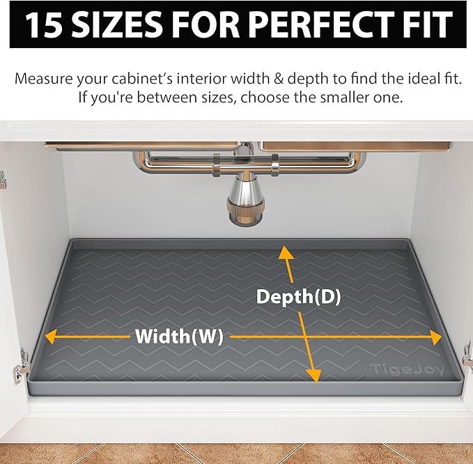 TigeJoy 22" x 22" Under Sink Mats - Image 2