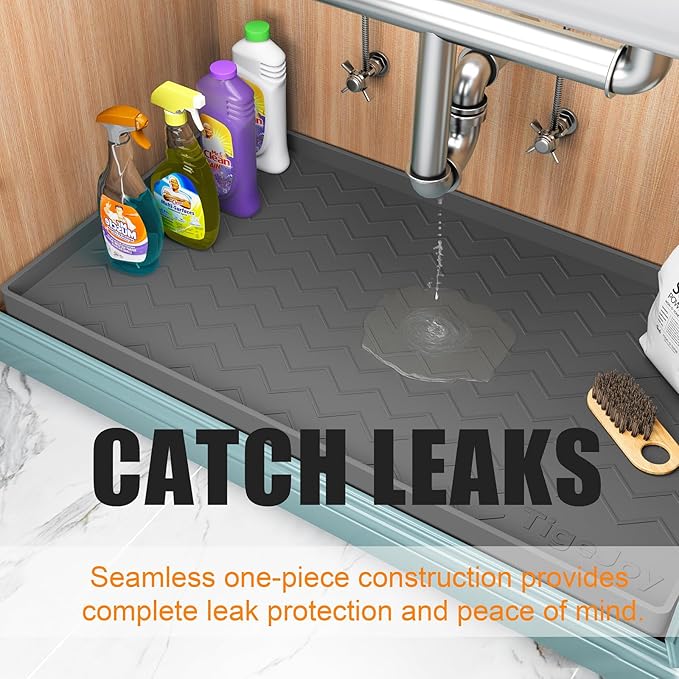 TigeJoy 22" x 22" Under Sink Mats - Image 5